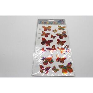 VTG 90s Marbled Butterflies Stickopotamus Foil Binder Stickers NEW SEALED